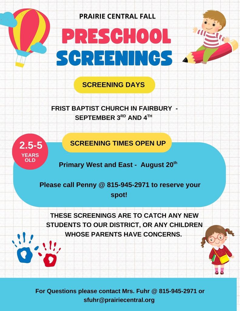 Preschool Screenings