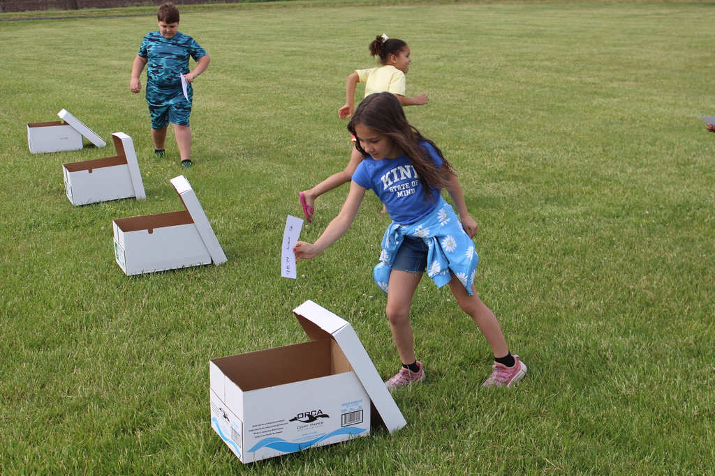 Kids delivering letters