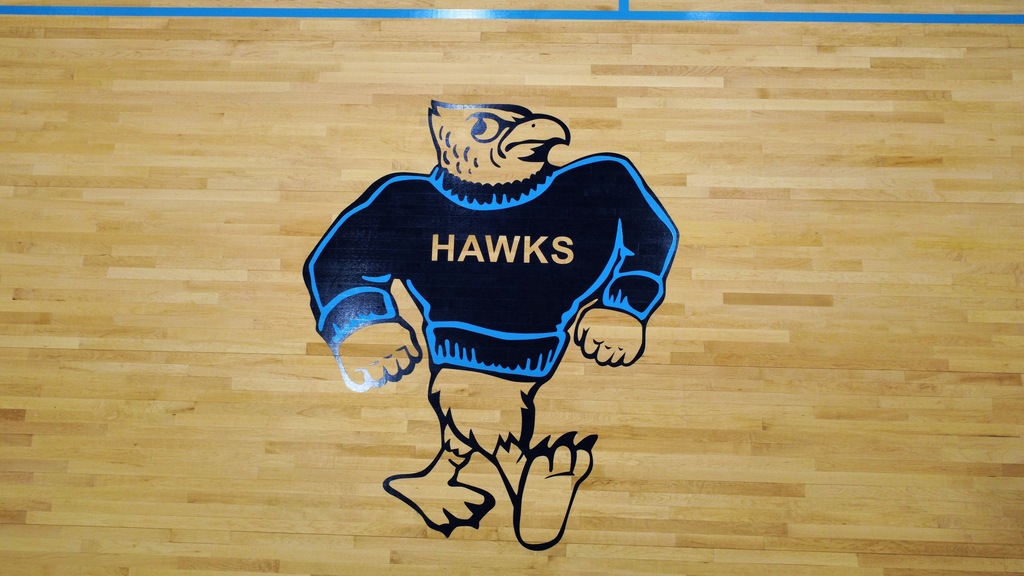 Huey on Gym Floor