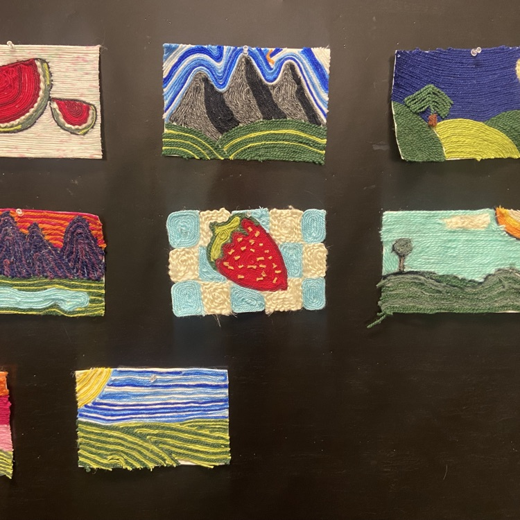 yarn paintings