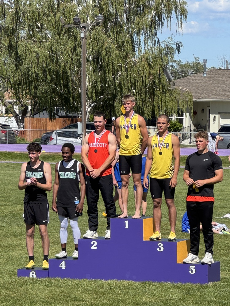 100 meter. Sawyer 2nd. Maison 5th.