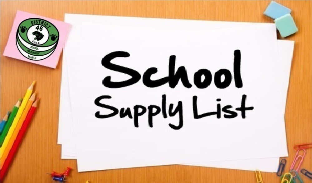 School Supply Lists - 2026-2027