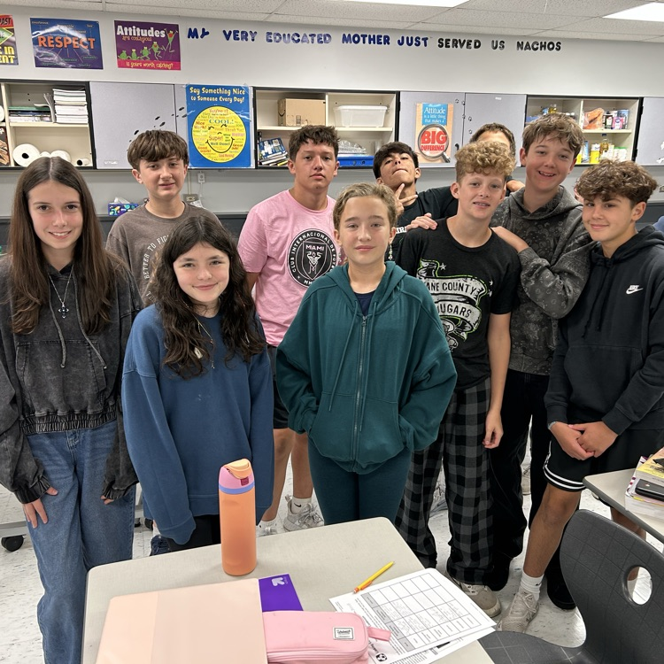 sweetest group of students in 4th period! brought me a birthday cake and sang a beautiful happy birthday to me! It was so thoughtful it made me elated!