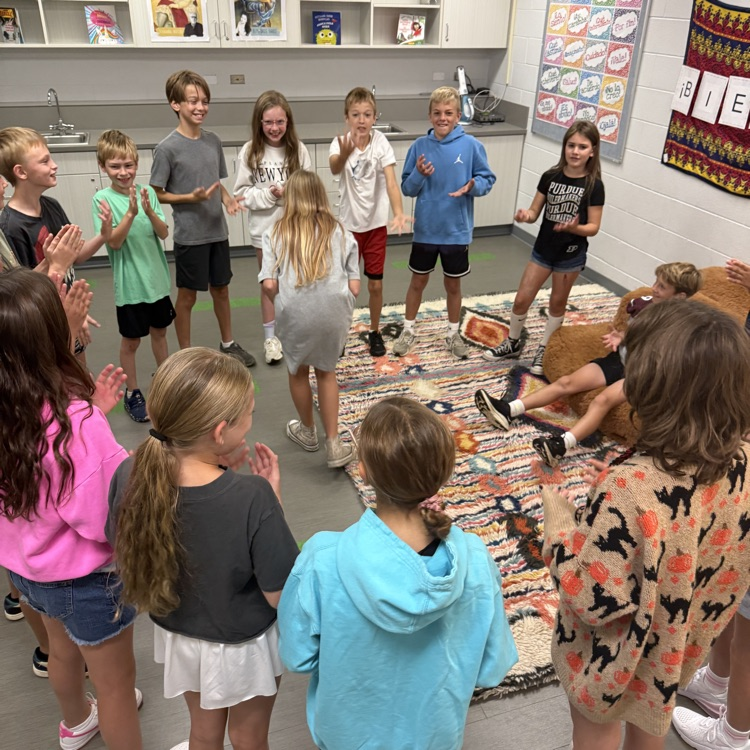 In 5th grade Spanish today…new Spanish phrases + silly motions + detective work = one hilarious hunt for the imposter!