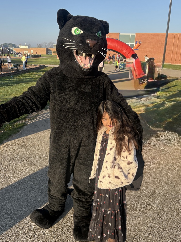 Roary with a student