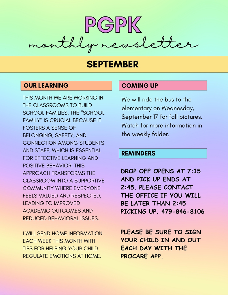 September Newsletter