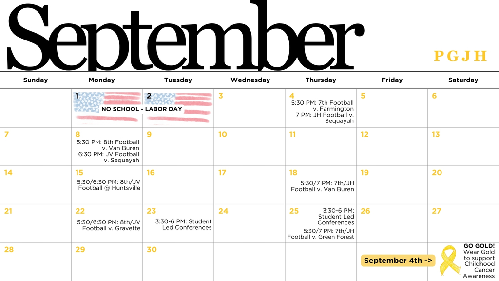 September Calendar