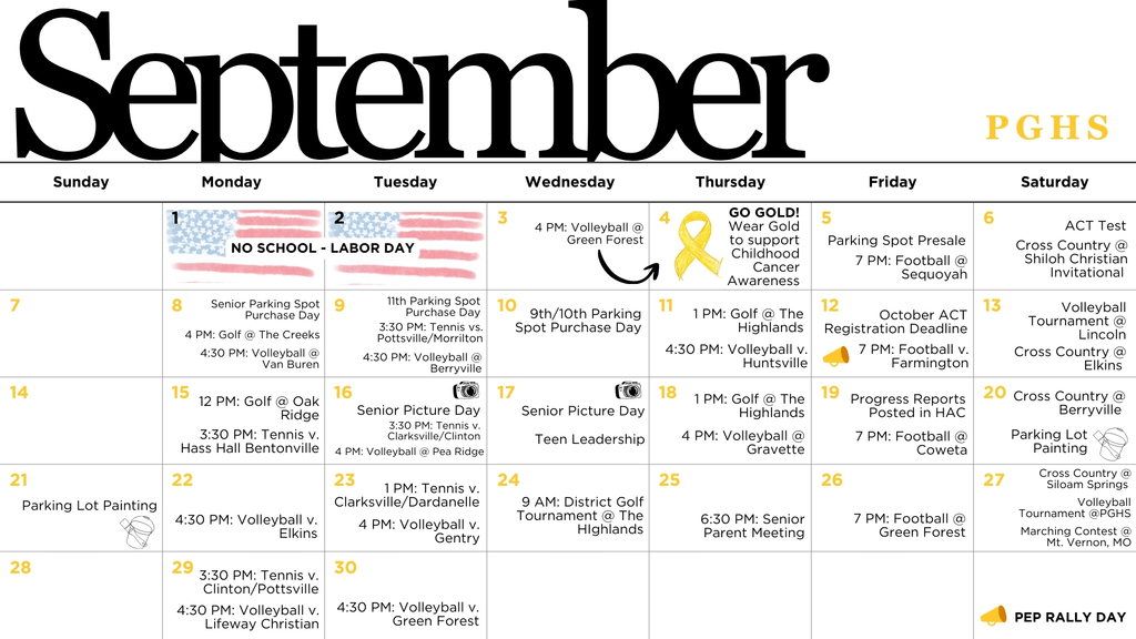 September Calendar