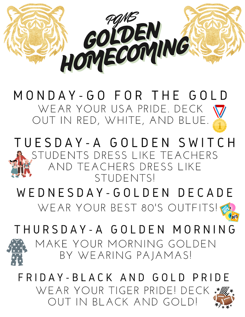 Homecoming Dress Up Days