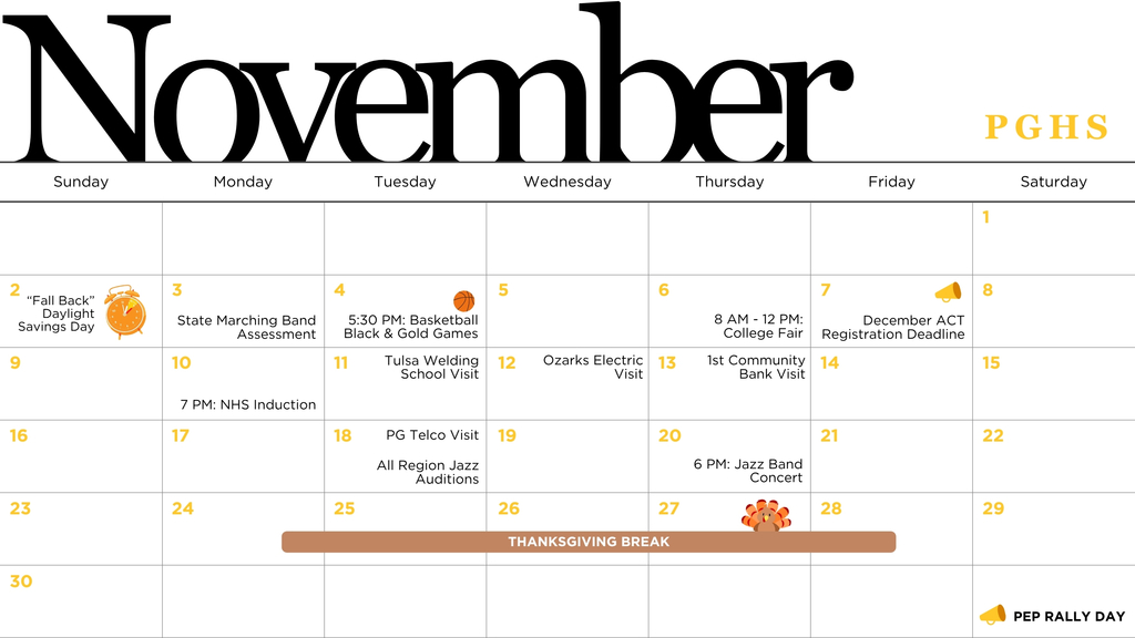 High School Calendar