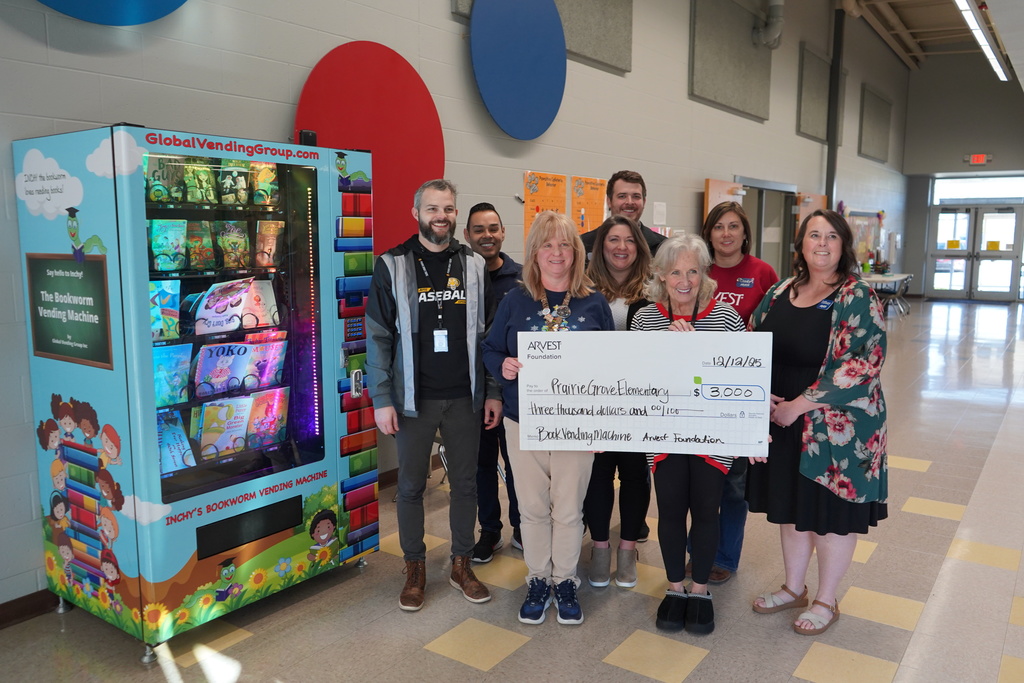 Check presentation for the Elementary Book Vending Machine
