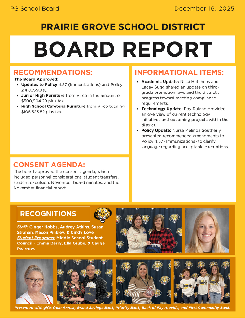 December 2025 Board Report Newsletter
