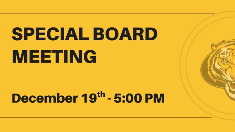 board meeting announcement 