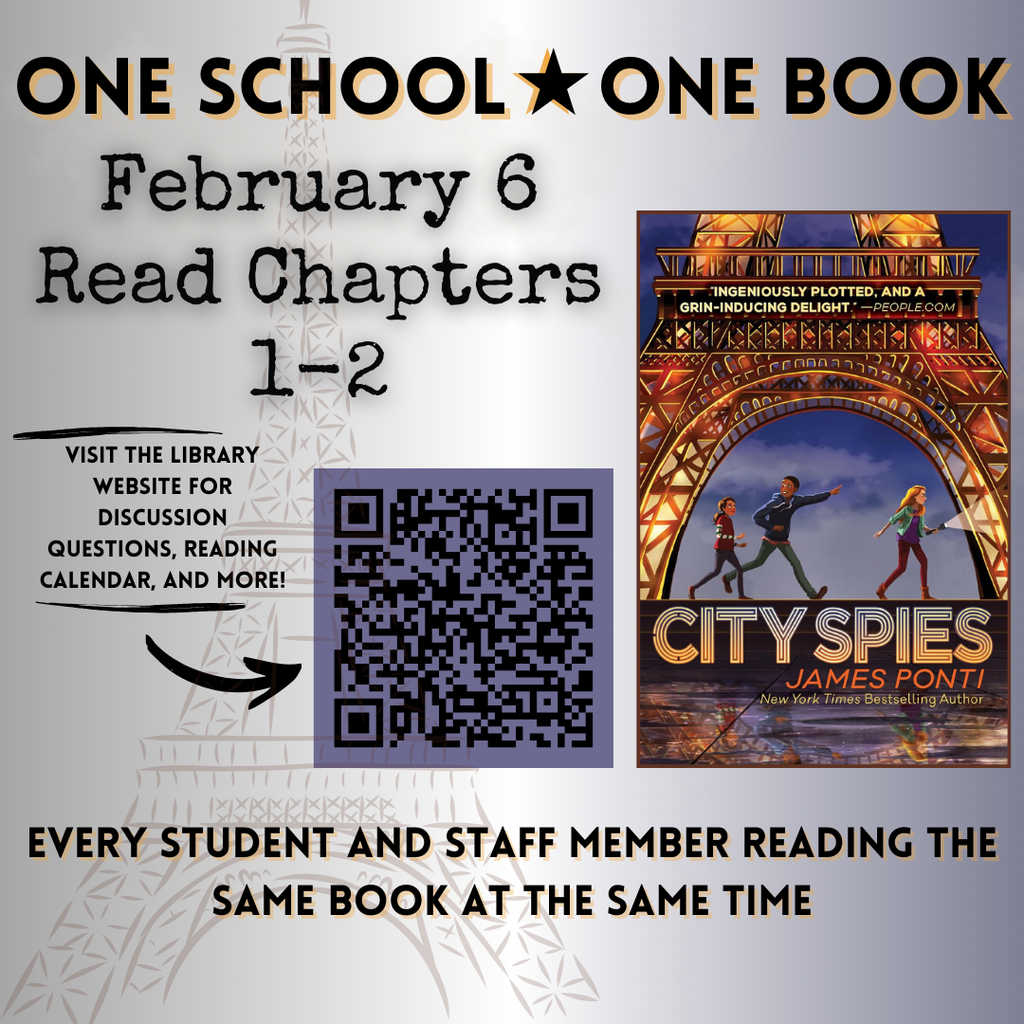 One School, One Book for this week please read chapters 1-2