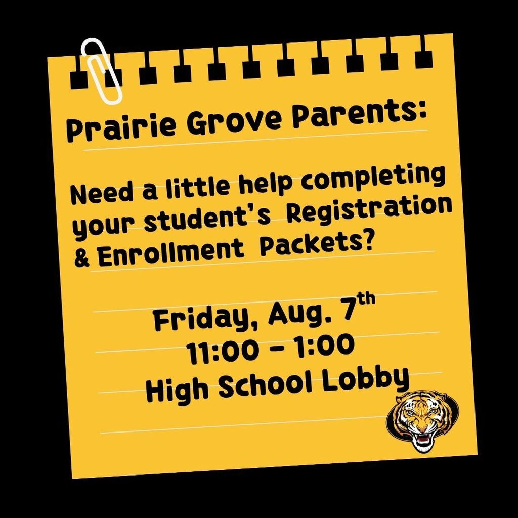Registration Assistance, Friday, August 7th 11:00 a.m. to 1 p.m. at the PGHS LIBRARY