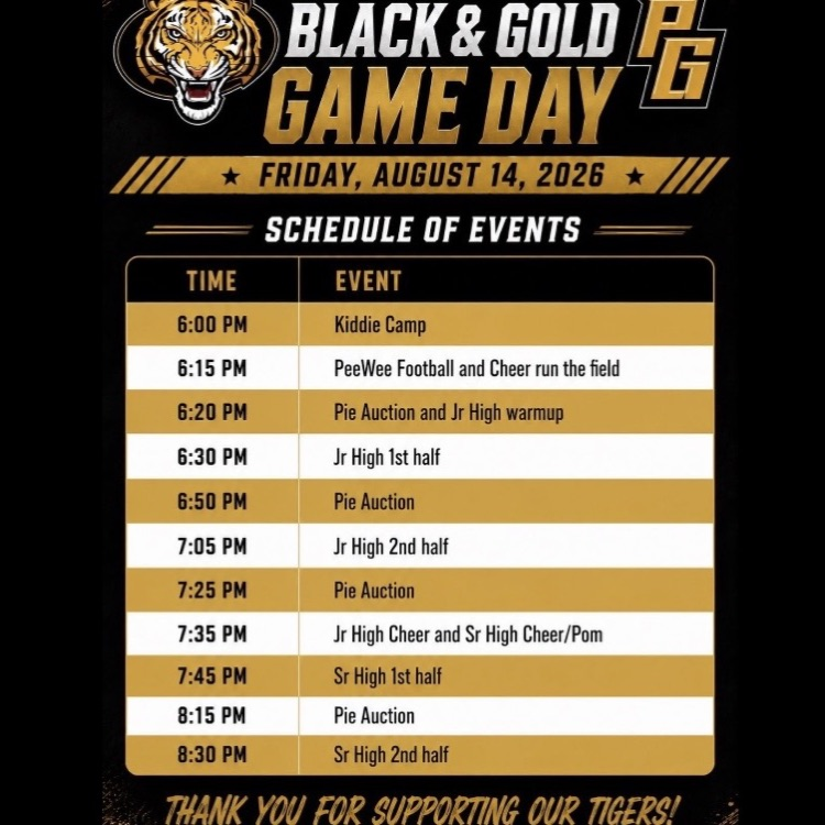 black and gold game schedule 