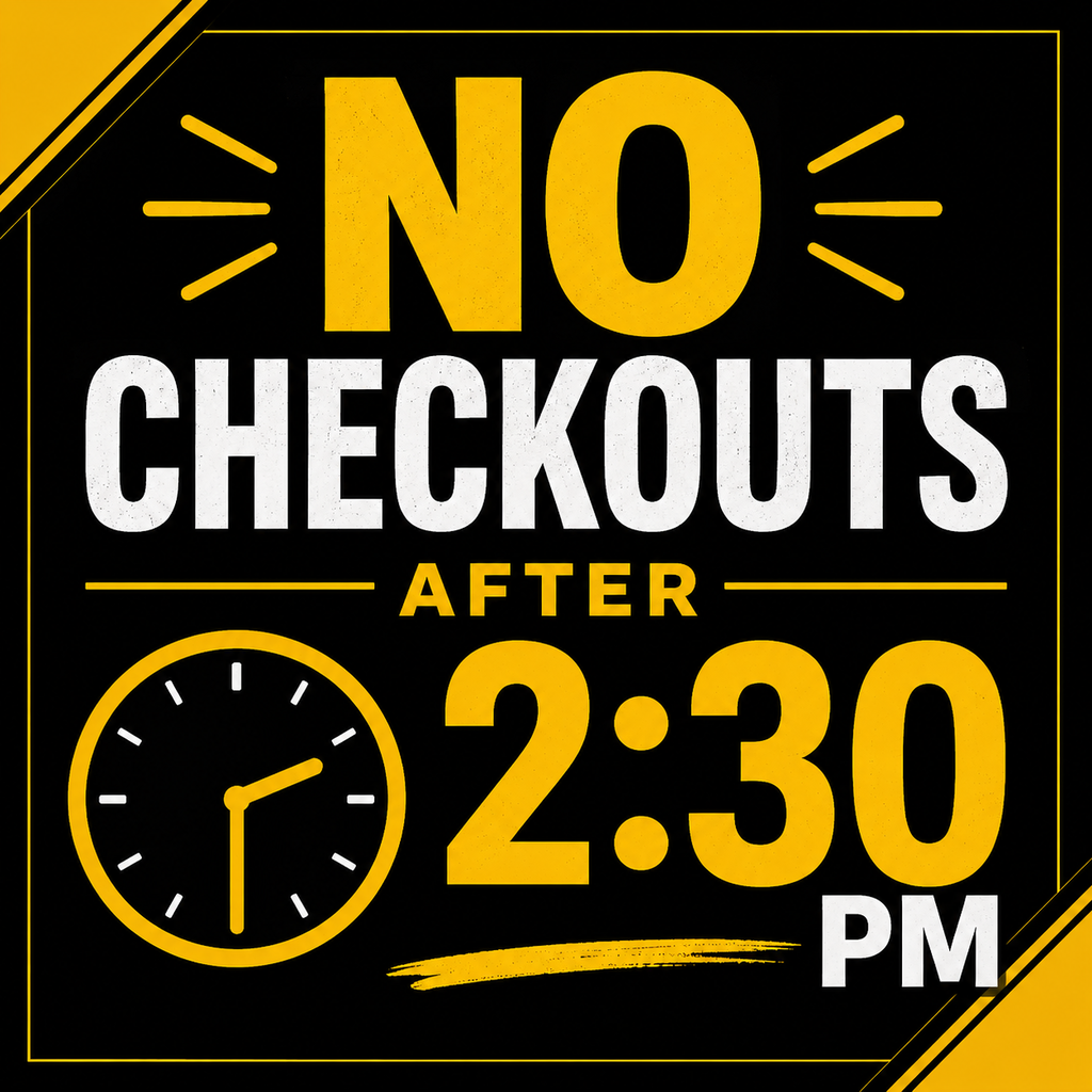 No student checkout after 2:30 pm