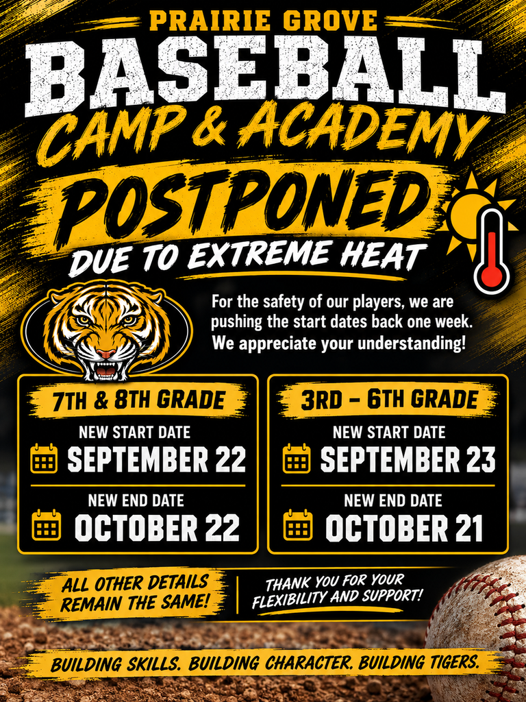 Baseball Camp Postponed