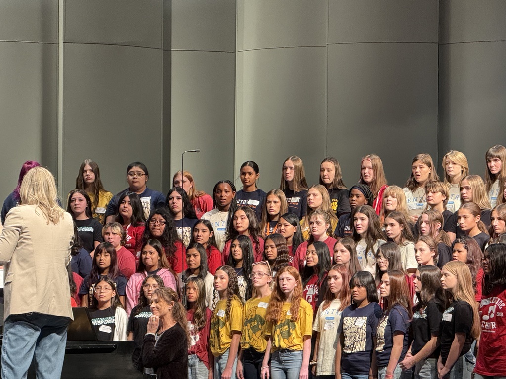 Choir performing together