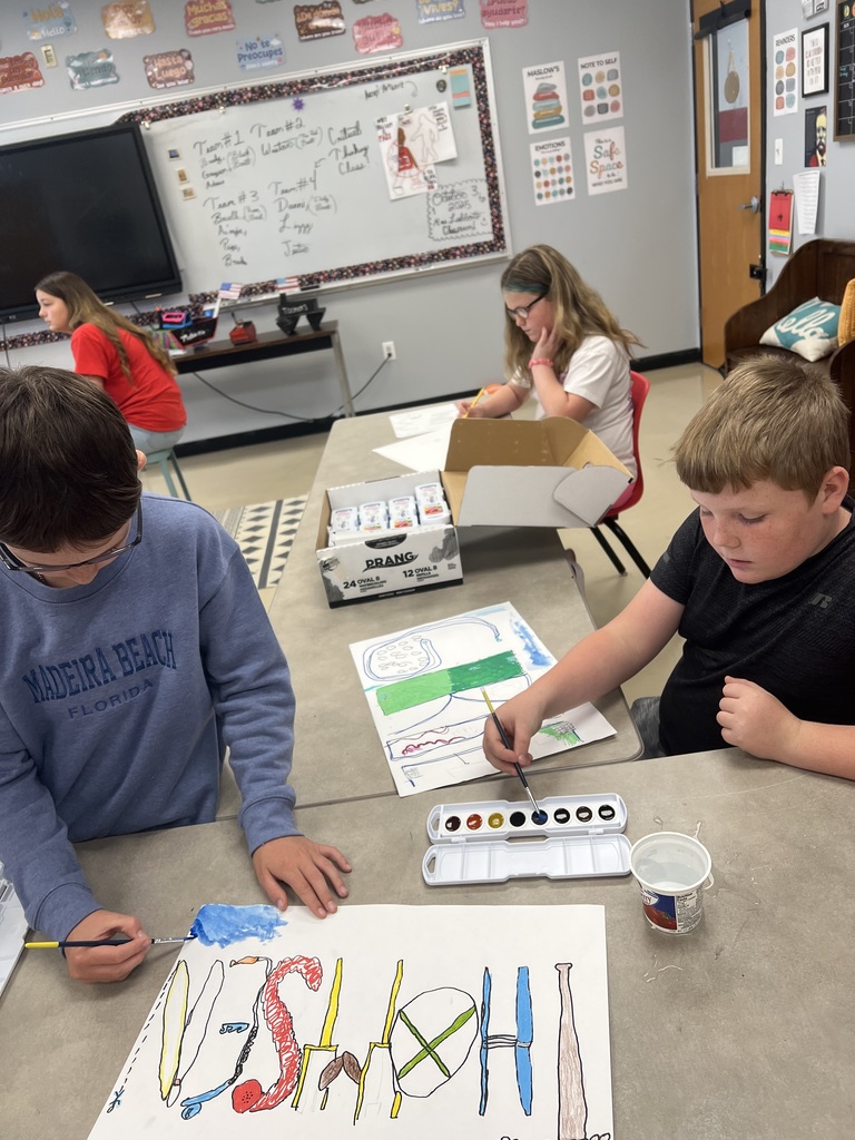 Students remained focused and made some great art!