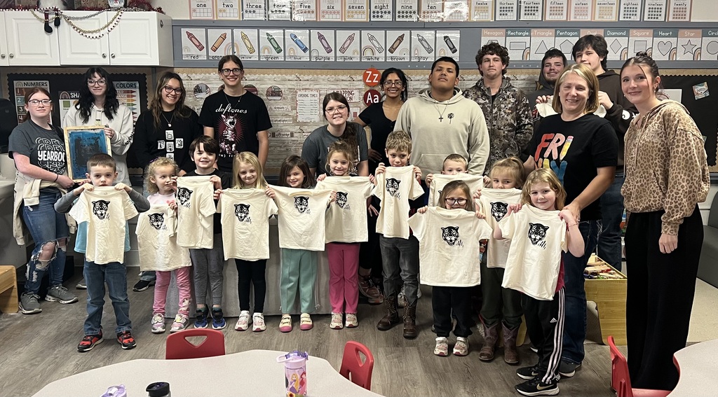 The kids were proud of their work.