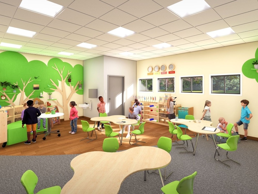 Proposed Rendering of a Classroom