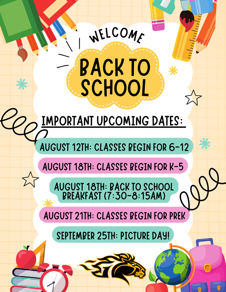 Back to School Dates