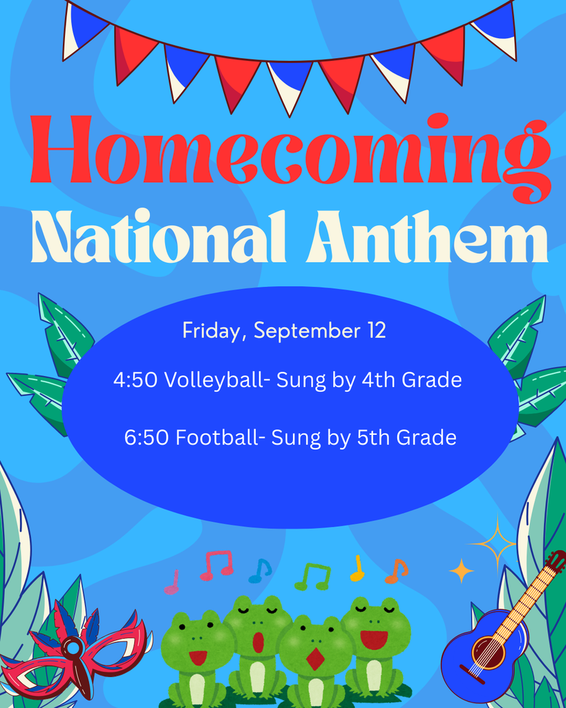Reminder Homecoming National Anthem Lineup