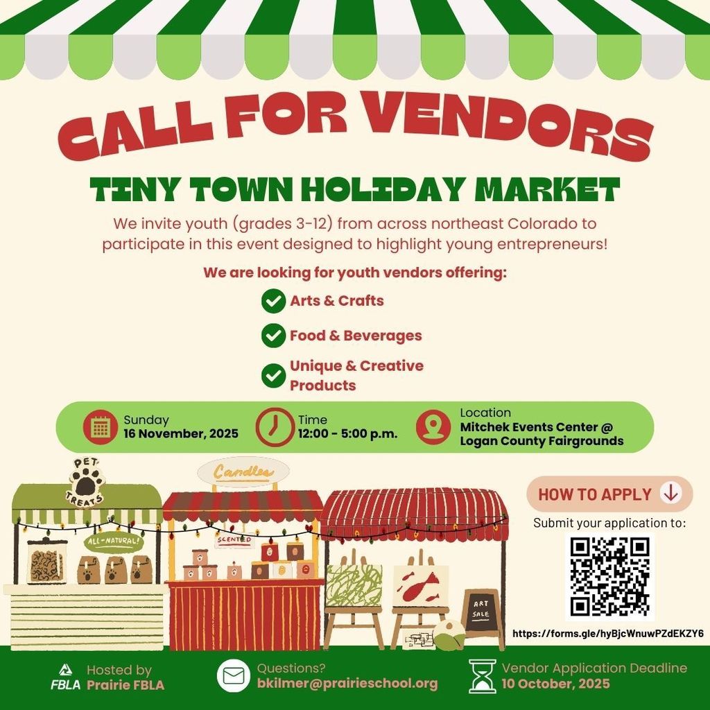 Call for Vendors - Tiny Town Holiday Market