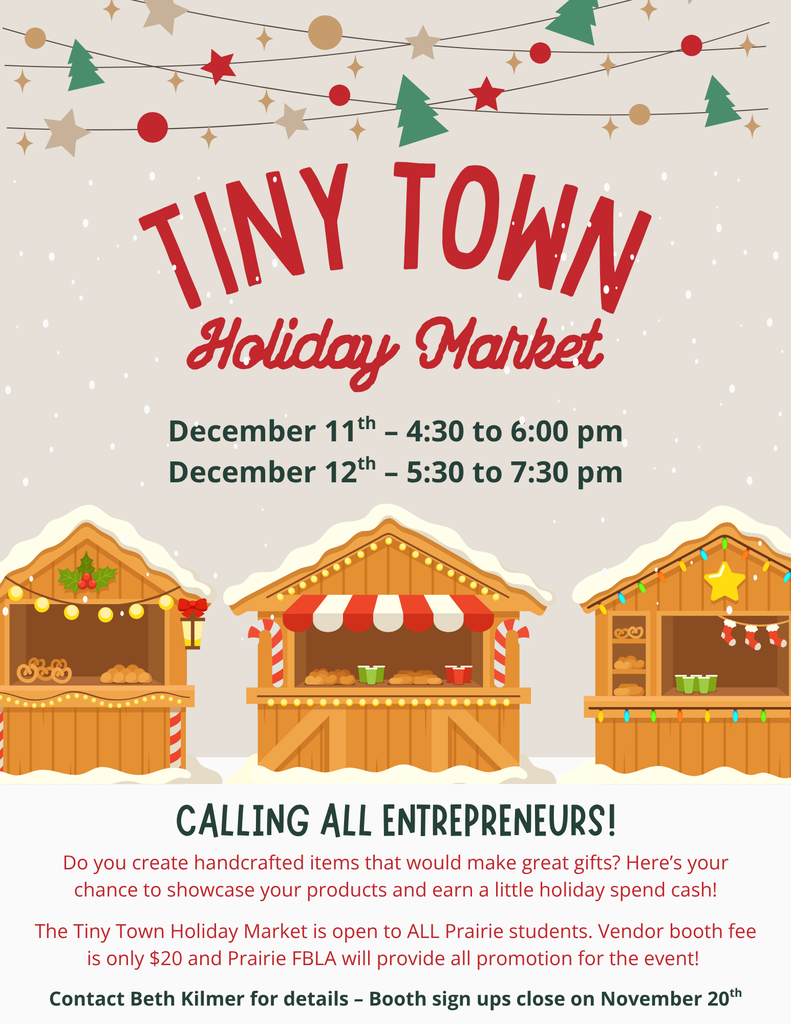 Tiny Town Booth flyer