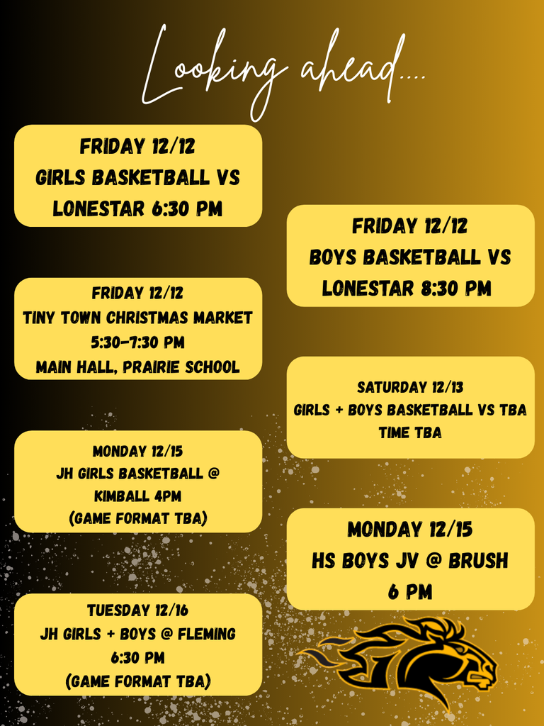 Looking ahead- Lots happening in Mustang Country! 💛🖤🐴