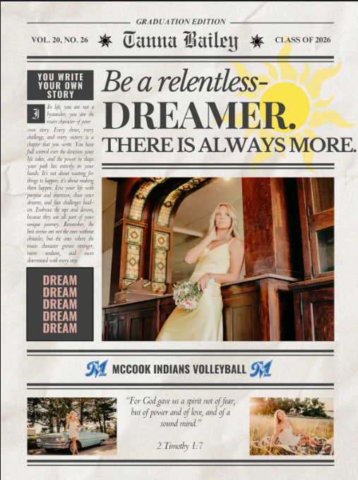 Tanna Bailey Senior Poster