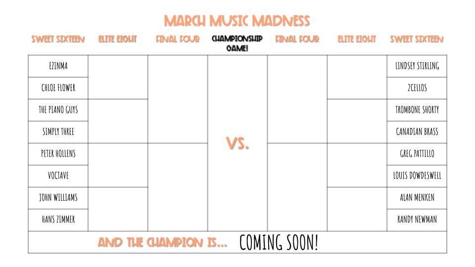 March Music Madness Musician Edition