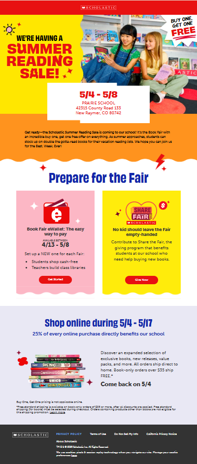 Book Fair Sale