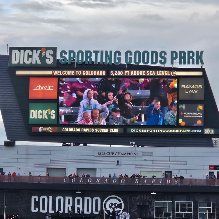 On the Jumbotron.