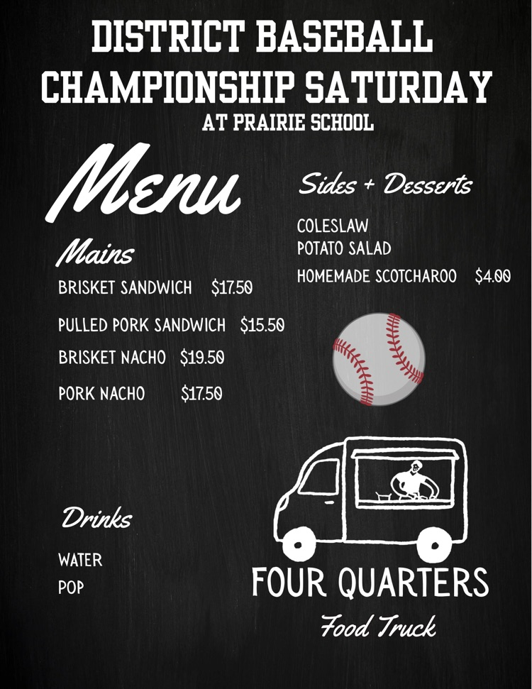 district baseball food truck