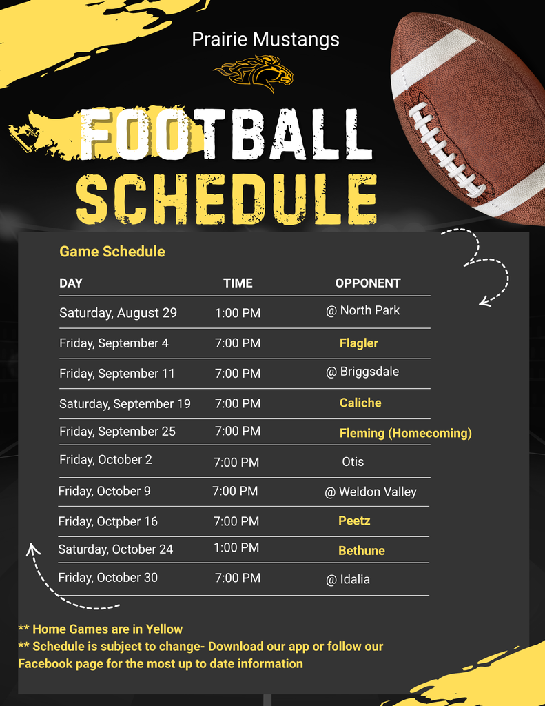 HSFB Schedule