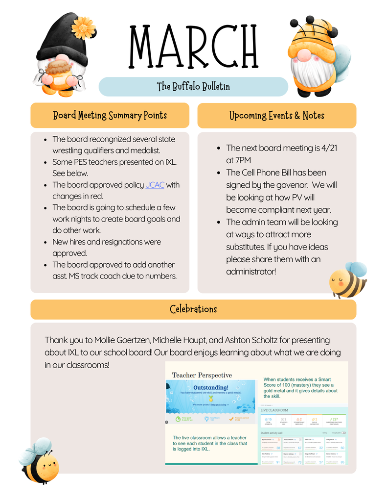 March Newsletter