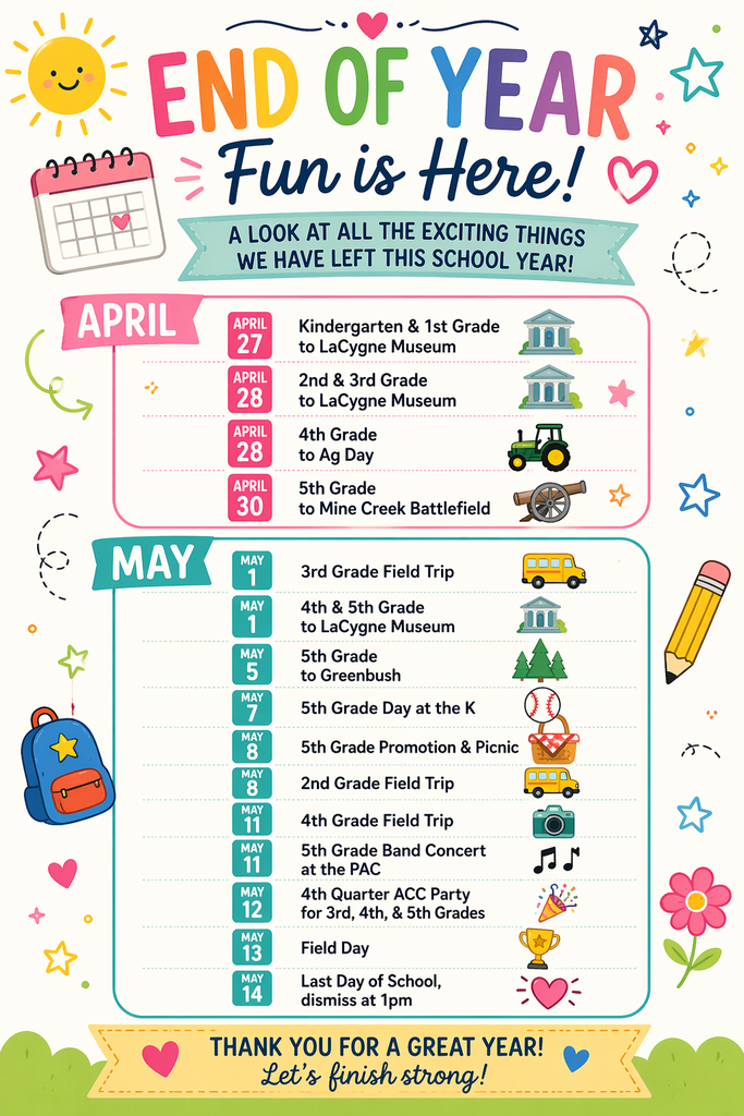 PES End of Year Dates