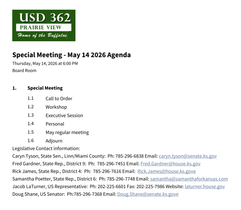 agenda