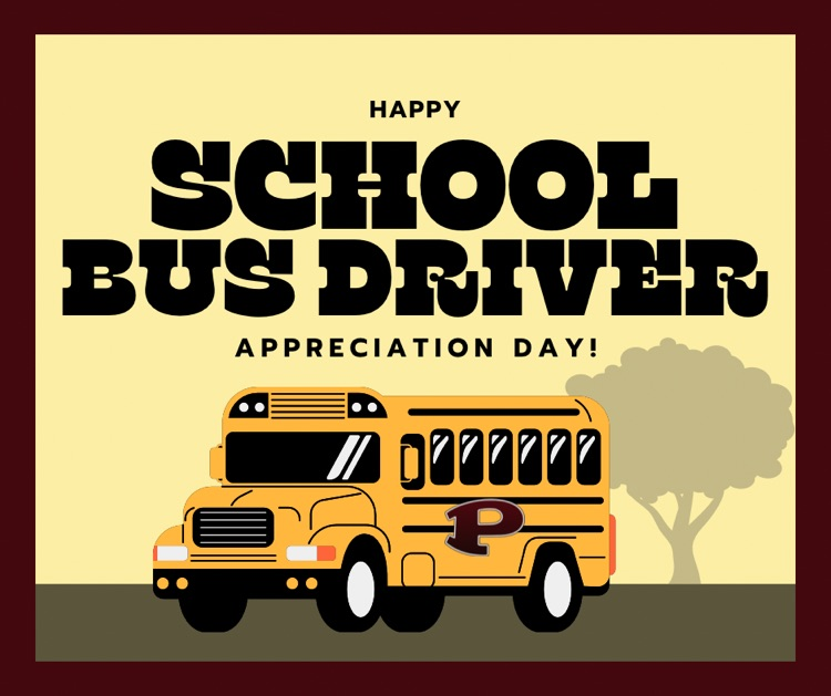 graphic saying happy school bus driver appreciation day with a picture of a school bus 
