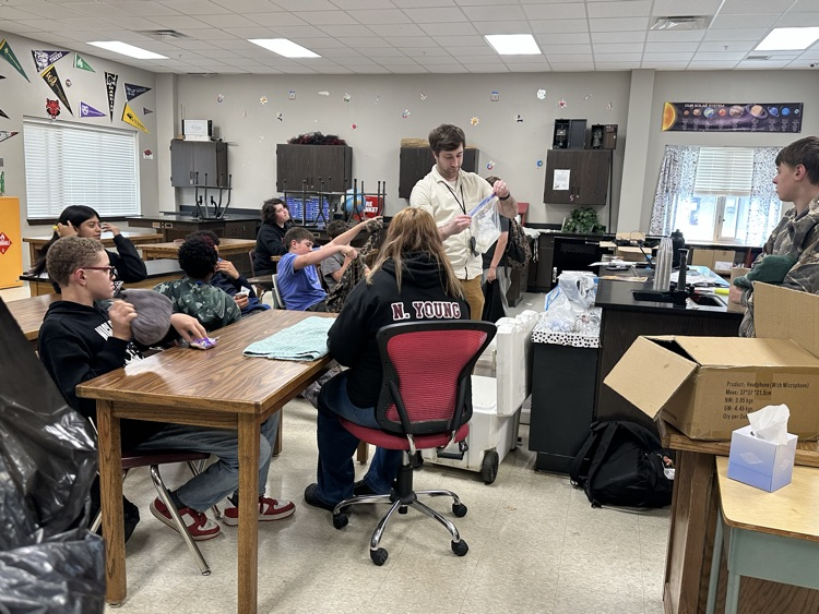 students sitting in class