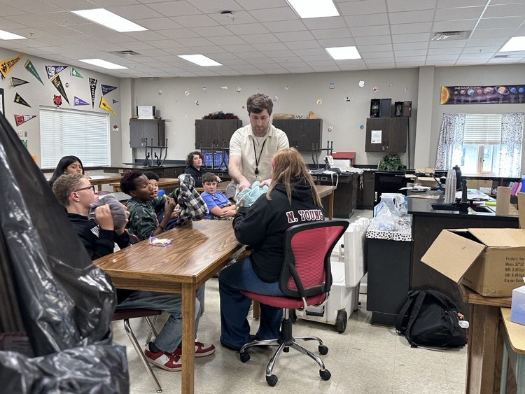 students sitting in class