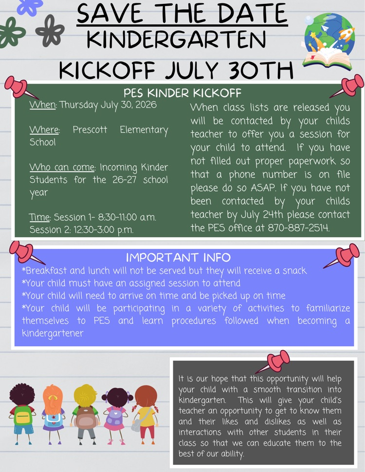 Kindergarten Kickoff Flyer