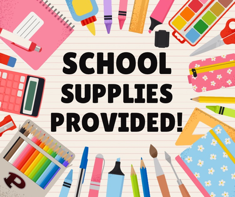 School Supplies Provided Flyer