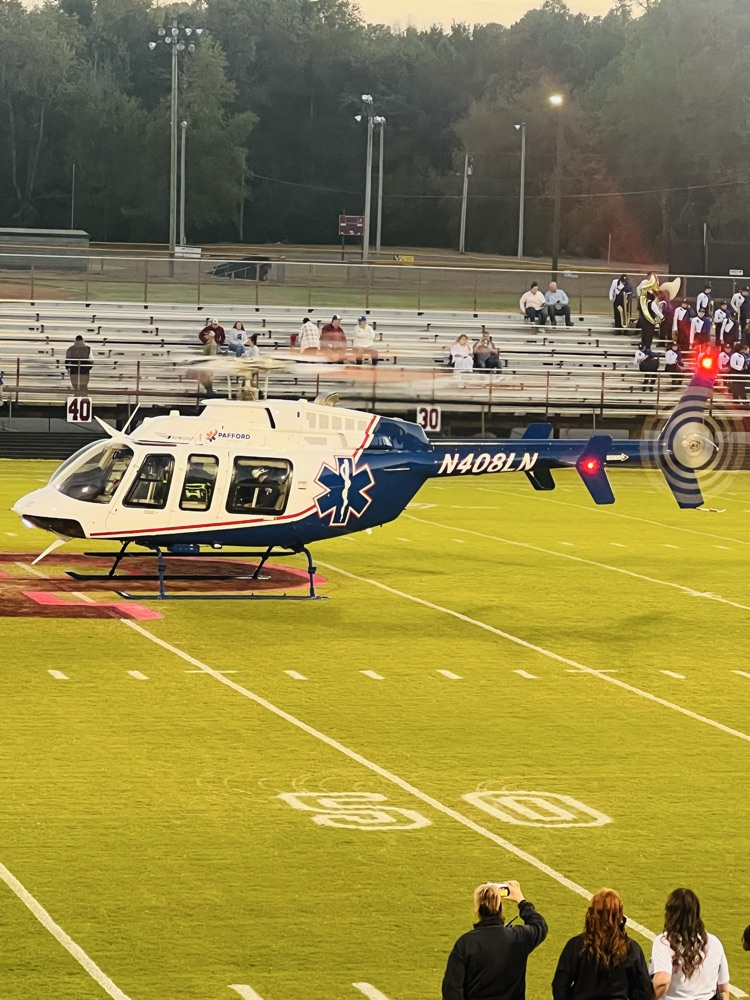 Pafford dropping off game ball