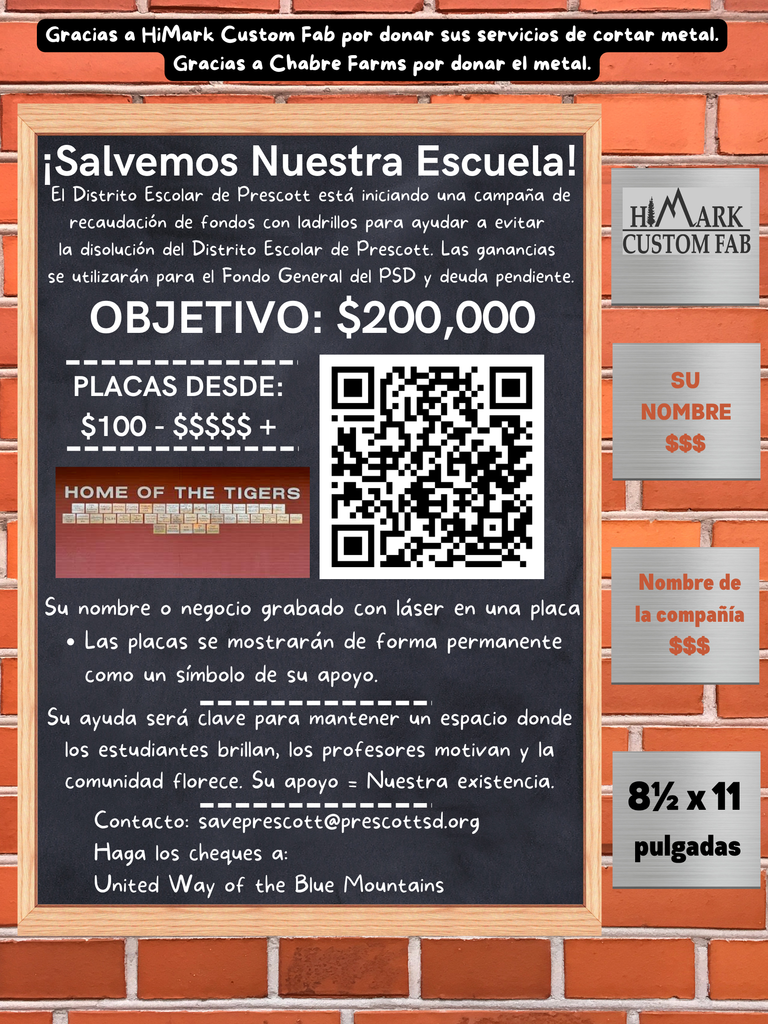 Brick  Fundraiser (Spanish)