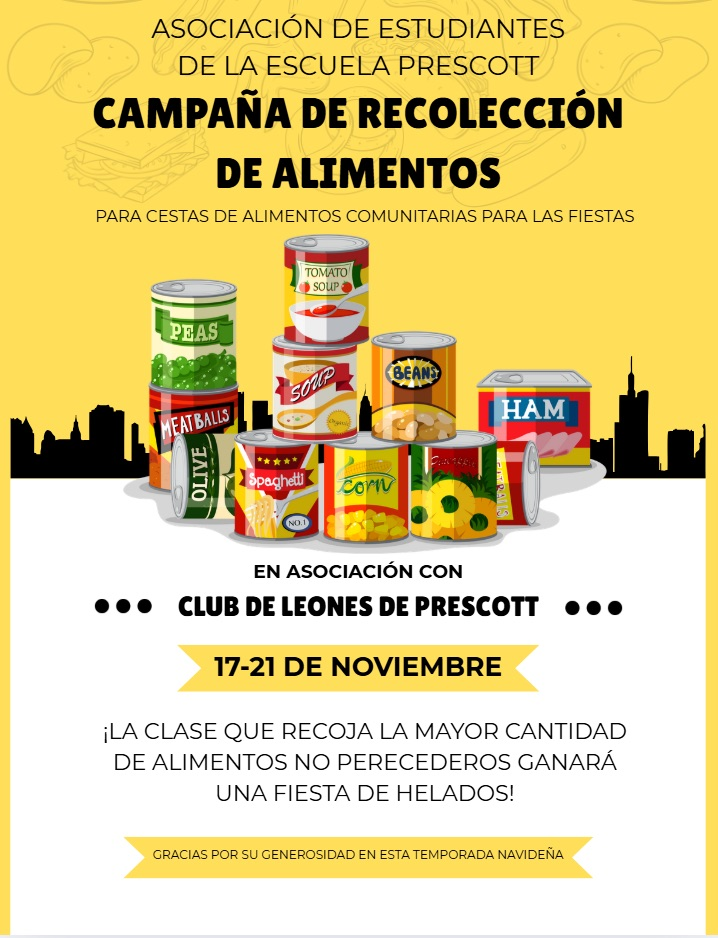 ¡ASB Food Drive esta semana!