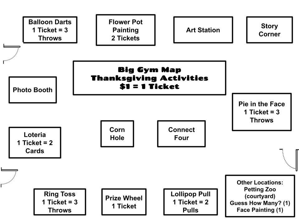 Activity Details! (Unmarked Activities are Free)