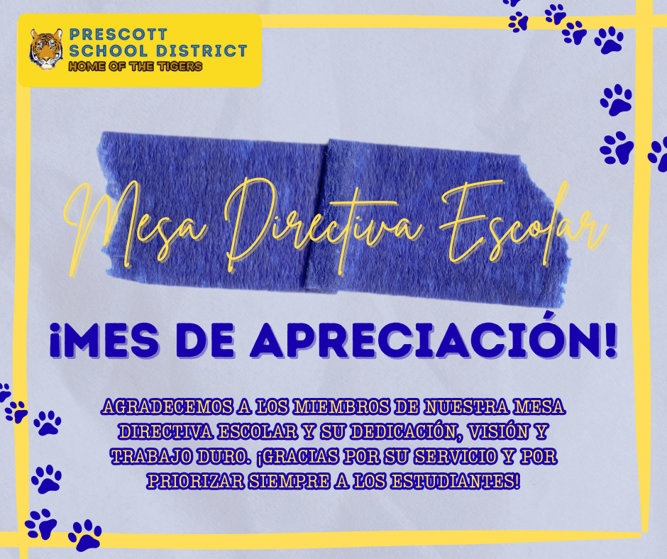 School Board Appreciation Spanish